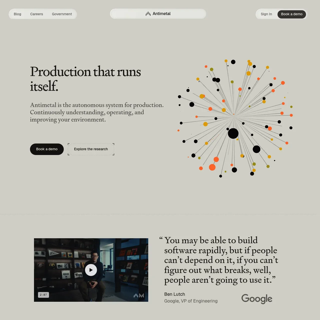 Antimetal website screenshot