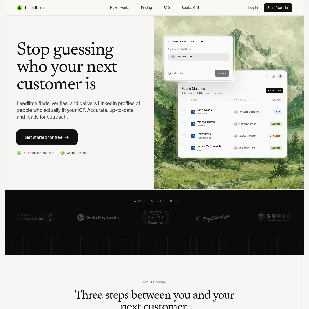 Leedlime website screenshot
